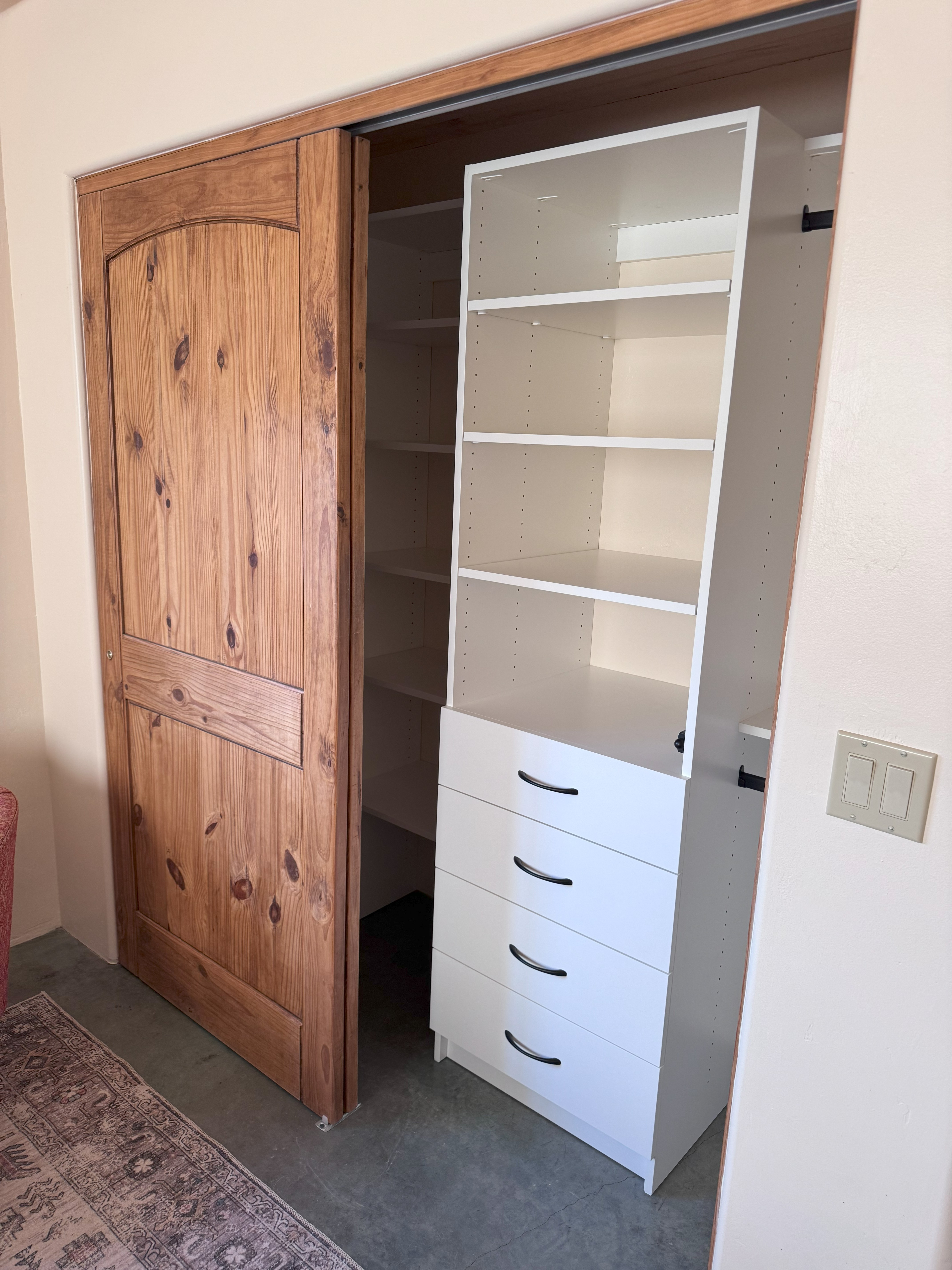 Custom Closet System with Drawers