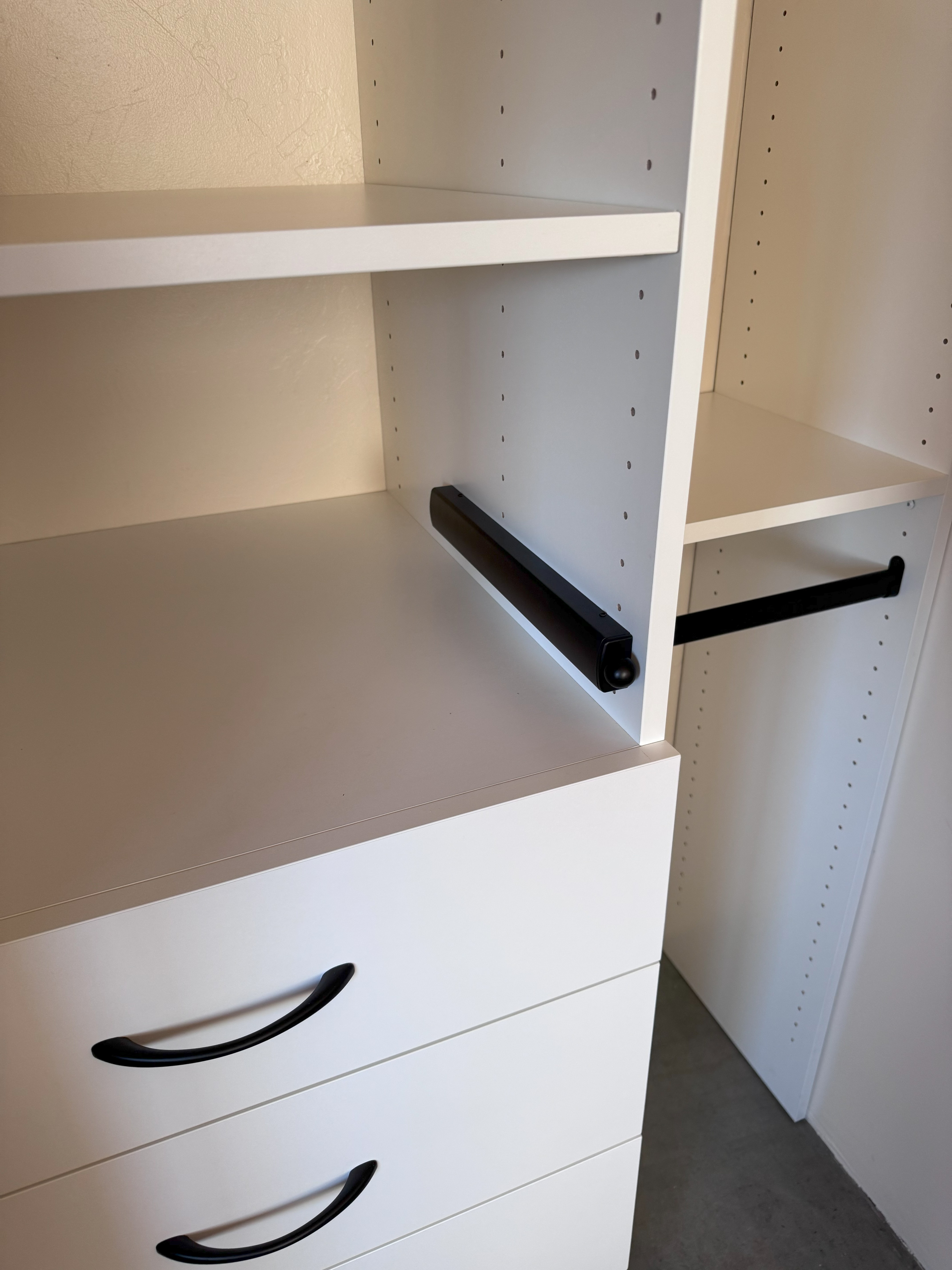 Custom Closet with Valet Rod